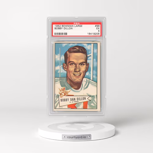 1952 Bowman Large #98 Bobby Dillon (PSA 5 EX)