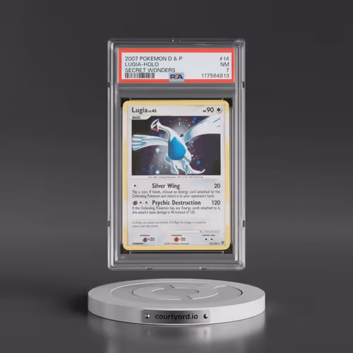 2007 Pokémon Diamond & Pearl Secret Wonders #14 Lugia - Holo (PSA 7 NM)