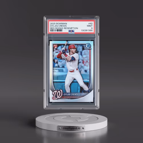 2025 Bowman #42 Dylan Crews - Red Rookie Redemption (PSA 9 MINT)