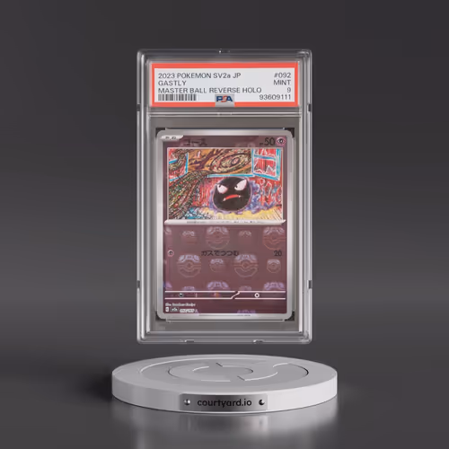 2023 Pokémon Sv2a-Pokémon 151 #092 Gastly - Reverse Holo Master Ball (PSA 9 MINT)