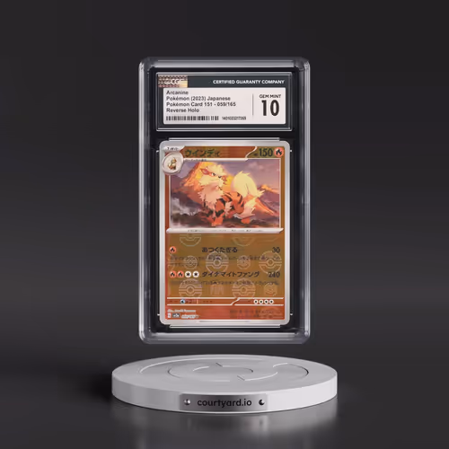 2023 Pokémon Card 151 #059/165 Arcanine - Reverse Holo Poke Ball (CGC 10 GEM MINT)