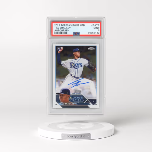 2023 Topps Chrome Update Autograph #RATB Taj Bradley (PSA 9 MINT)