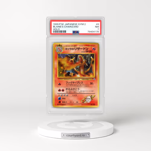 1999 Pokémon Gym 2 #6 Blaine's Charizard - Holo (PSA 7 NM)