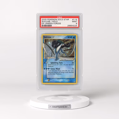 2005 Pokémon EX Unseen Forces #115 Suicune - Holo Gold Star (PSA 9 MINT)
