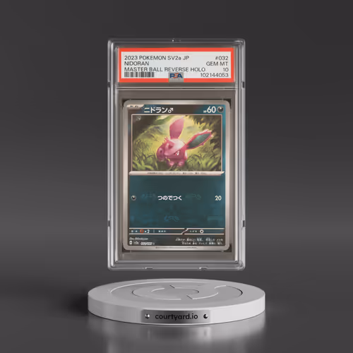 2023 Pokémon Sv2a-Pokemon 151 #032 Nidoran - Reverse Holo Master Ball (PSA 10 GEM MINT)