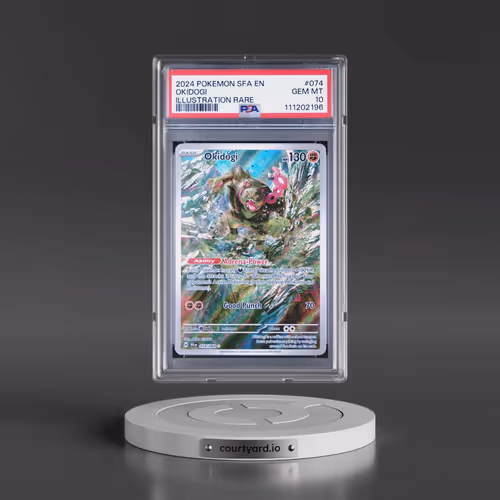 2024 Pokémon Sfa EN-Shrouded Fable #074 Okidogi - Illustration Rare (PSA 10 GEM MINT)