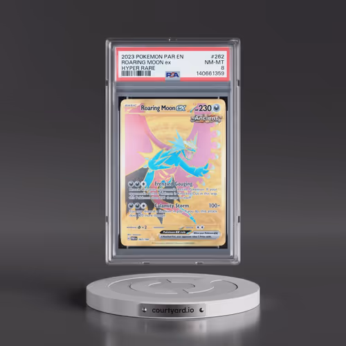 2023 Pokémon Par EN-Paradox Rift #262 Roaring Moon EX - Holo Hyper Rare (PSA 8 NM-MT)