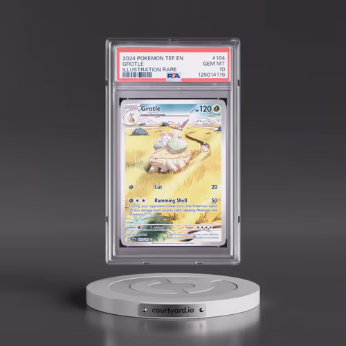 2024 Pokémon Tef EN-Temporal Forces #164 Grotle - Illustration Rare (PSA 10 GEM MINT)