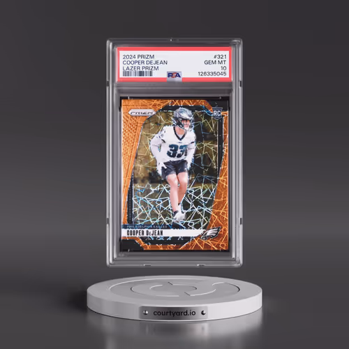 2024 Panini Prizm #321 Cooper Dejean - Lazer Prizm (PSA 10 GEM MINT)