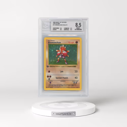1999 Base Set #7 Hitmonchan - 1st Edition Holo (BGS 8.5 NM-MT+)