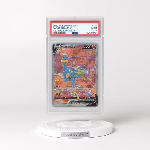 2022 Pokémon Sword & Shield Astral Radiance #172 Machamp V - Holo Full Art (PSA 9 MINT)