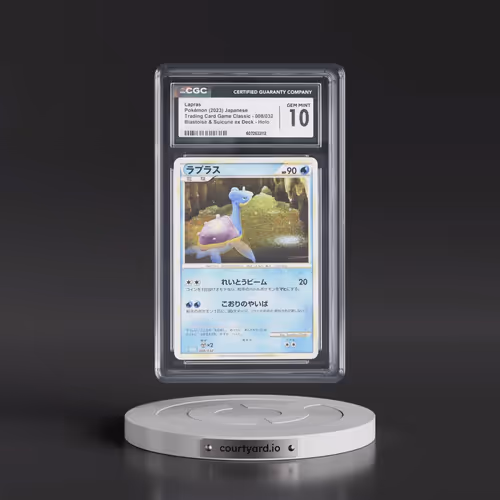 2023 Pokémon Clk-Trading Card Game Classic Blastoise & Suicune EX Deck #008 Lapras (CGC 10 GEM MINT)