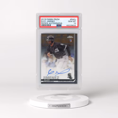 2019 Panini Prizm Rookie Autographs #RAEJ Eloy Jimenez (PSA 10 GEM MINT)