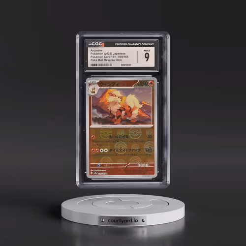 2023 Pokémon Card 151 #059/165 Arcanine - Reverse Holo Poke Ball (CGC 9 MINT)