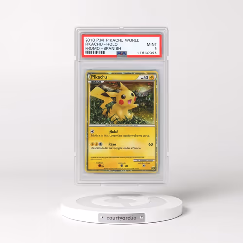 2010 Pokémon Pikachu World Promo Pikachu - Holo (PSA 9 MINT)