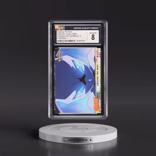1999 Pokémon the First Movie #4 Leaving The Nest - First Print (Blue Topps Logo) (CGC 8 NM-MT)