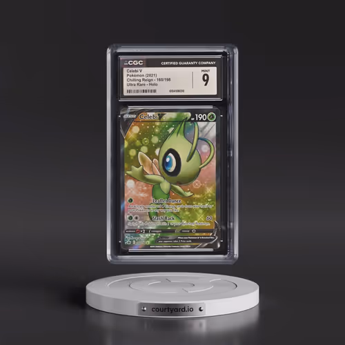 2021 Chilling Reign #160/198 Celebi V - Ultra Rare Holo (CGC 9 MINT)