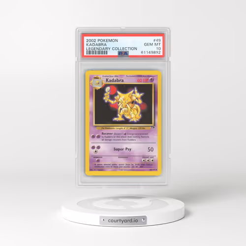 2002 Pokémon Legendary Collection #49 Kadabra (PSA 10 GEM MINT)