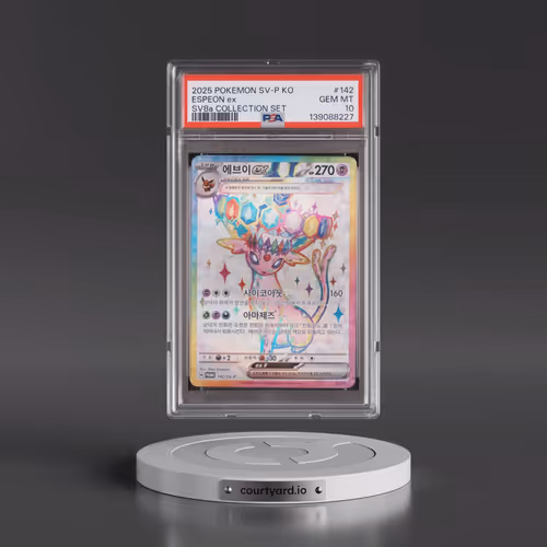 2025 Pokémon SV-P Promo #142 Espeon EX - Holo Terastal Fest EX Collection Set (PSA 10 GEM MINT)