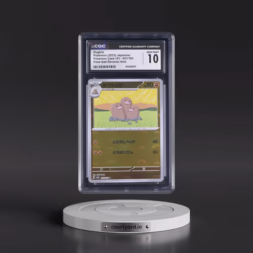 2023 Pokémon Card 151 #051/165 Dugtrio - Reverse Holo Poké Ball (CGC 10 GEM MINT)