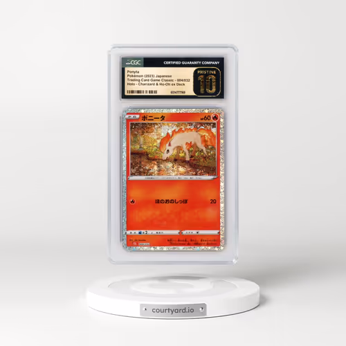 2023 Trading Card Game Classic - CLF, CLL, CLK #004/032 Ponyta - Holo Charizard & Ho-Oh ex Deck - CLL (CGC 10 PRISTINE)