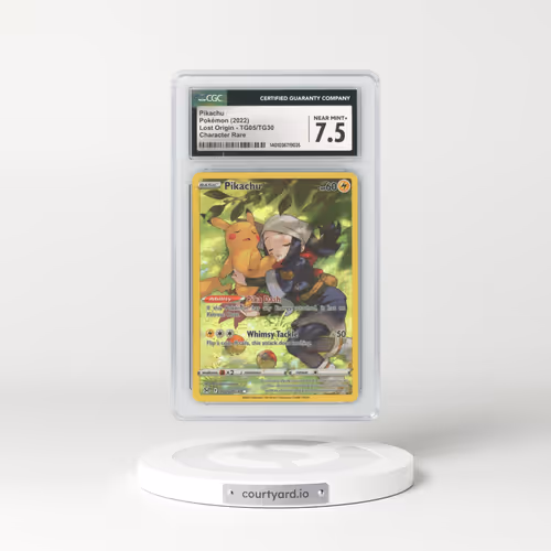 2022 Lost Origin #TG05 Pikachu - Full Art Holo (CGC 7.5 NM+)
