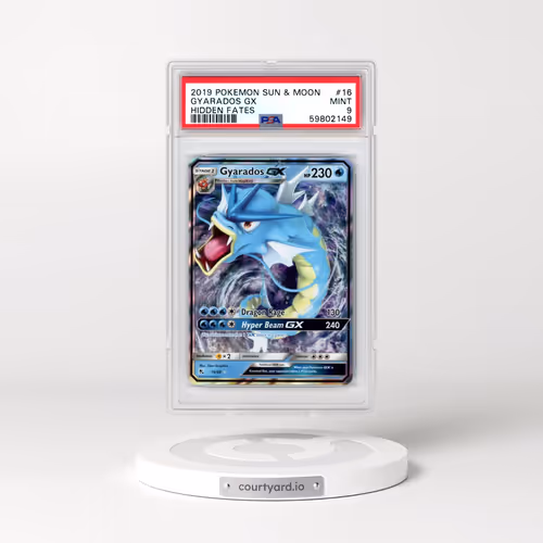 2019 Pokémon Sun & Moon Hidden Fates #16 Gyarados GX - Holo (PSA 9 MINT)