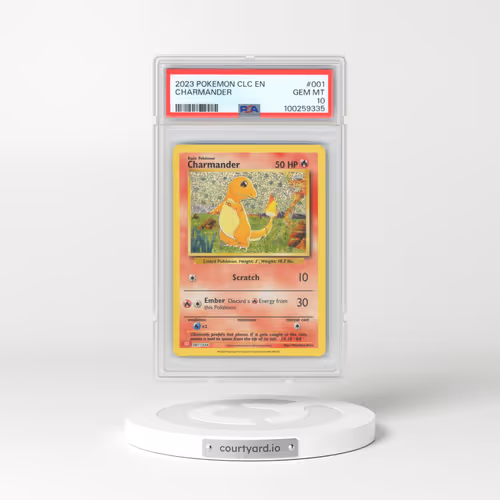 2023 Pokémon Clc-Trading Card Game Classic Charizard & HO-Oh EX Deck #001 Charmander (PSA 10 GEM MINT)