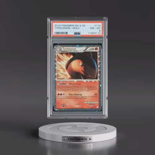 2010 Pokémon Heartgold & Soulsilver #110 Typhlosion - Holo (PSA 8 NM-MT)
