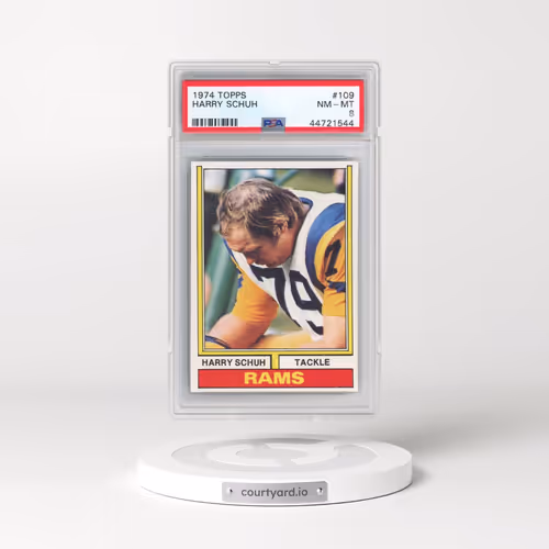 1974 Topps #109 Harry Schuh (PSA 8 NM-MT)