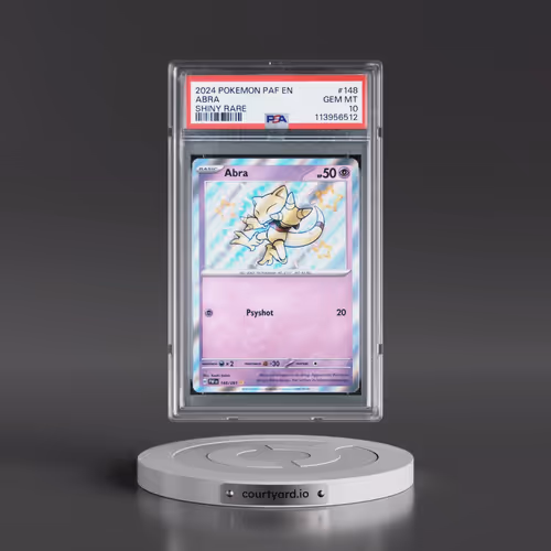 2024 Pokémon Paf EN-Paldean Fates #148 Abra - Shiny Rare (PSA 10 GEM MINT)