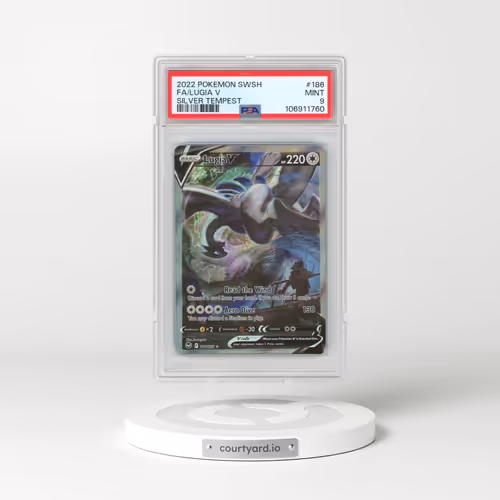 2022 Pokémon Sword & Shield Silver Tempest #186 Lugia V - Holo Full Art (PSA 9 MINT)