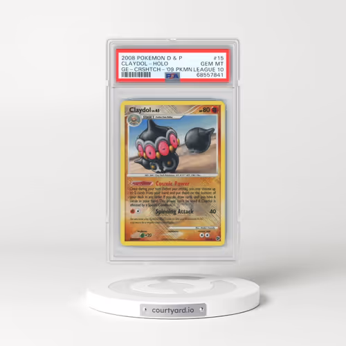 2008 Pokémon Diamond & Pearl Great Encounters #15 Claydol - Holo Crosshatch-2009 Pokemon League (PSA