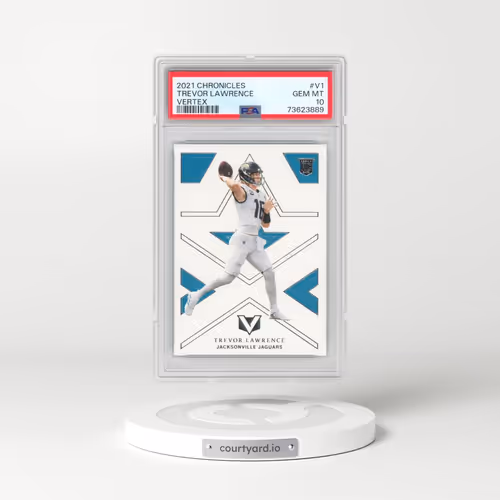 2021 Panini Chronicles Vertex #V1 Trevor Lawrence (PSA 10 GEM MINT)