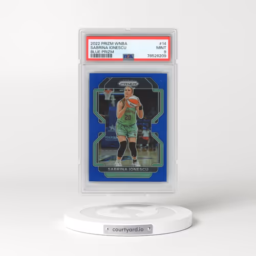 2022 Panini Prizm WNBA #14 Sabrina Ionescu - Blue Prizm (PSA 9 MINT)