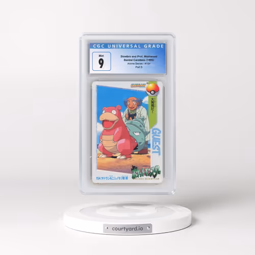 1998 Anime Series #154 Slowbro and Prof. Westwood - Part 5 (CGC 9 MINT)