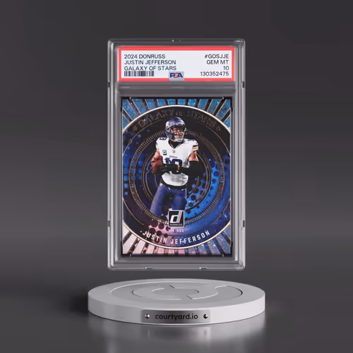 2024 Panini Donruss Galaxy of Stars #GOSJJE Justin Jefferson (PSA 10 GEM MINT)