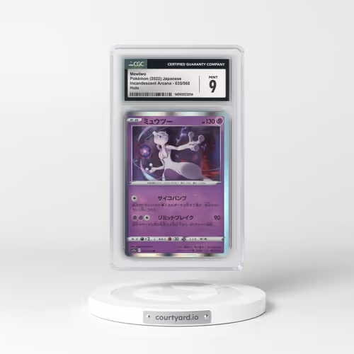 2022 Incandescent Arcana #035/068 Mewtwo - Holo (CGC 9 MINT)