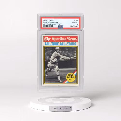 1976 Topps #344 Honus Wagner - All Time All-Star (PSA 8 NM-MT)