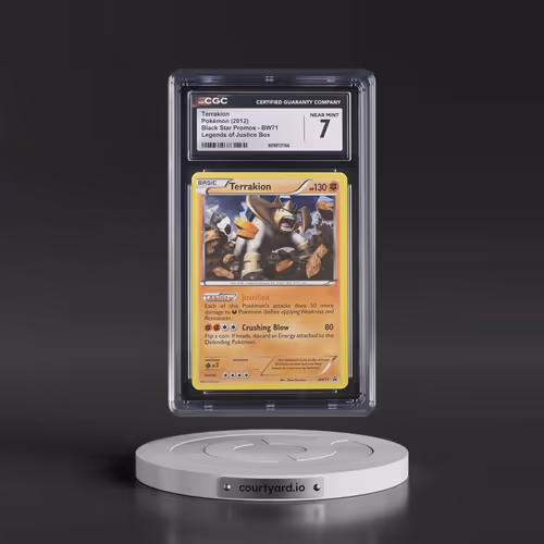 2011 Black Star Promos - Black & White #BW71 Terrakion - Legends of Justice Box (CGC 7 NM)