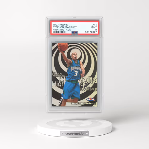 1997 Hoops High Voltage #11 Stephon Marbury (PSA 9 MINT)