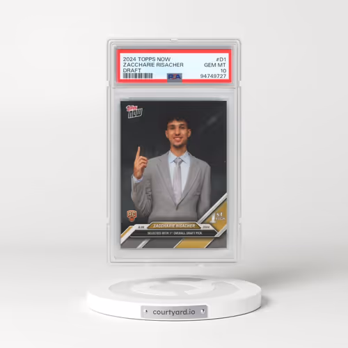 2024 Topps Now Draft #D1 Zaccharie Risacher (PSA 10 GEM MINT)