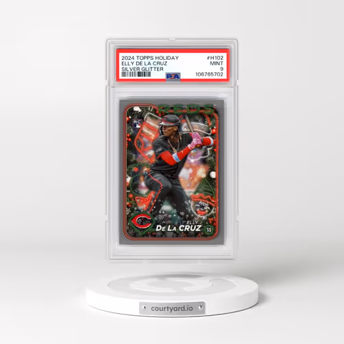 2024 Topps Holiday #H102 Elly de La Cruz - Silver Glitter (PSA 9 MINT)