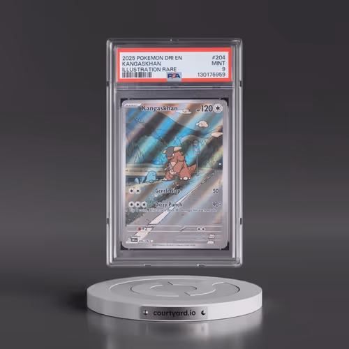 2025 Pokémon Dri EN-Destined Rivals #204 Kangaskhan - Illustration Rare (PSA 9 MINT)