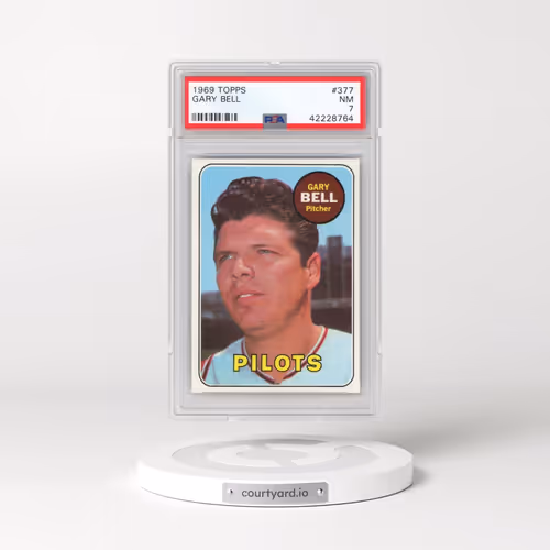 1969 Topps #377 Gary Bell (PSA 7 NM)