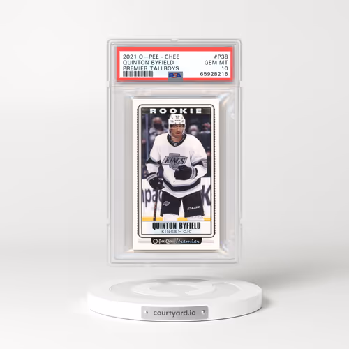 2021 O-Pee-Chee Premier Tallboys #P38 Quinton Byfield (PSA 10 GEM MINT)