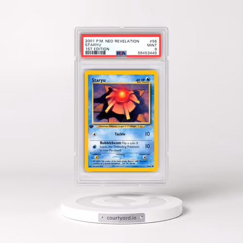 2001 Pokémon Neo Revelation #56 Staryu - 1st Edition (PSA 9 MINT)