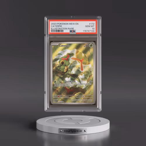 2023 Pokémon Mew EN-151 #172 Caterpie - Illustration Rare (PSA 10 GEM MINT)