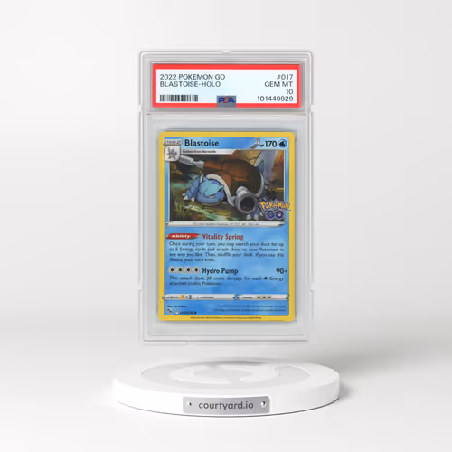 2022 Pokémon Go #017 Blastoise - Holo (PSA 10 GEM MINT)