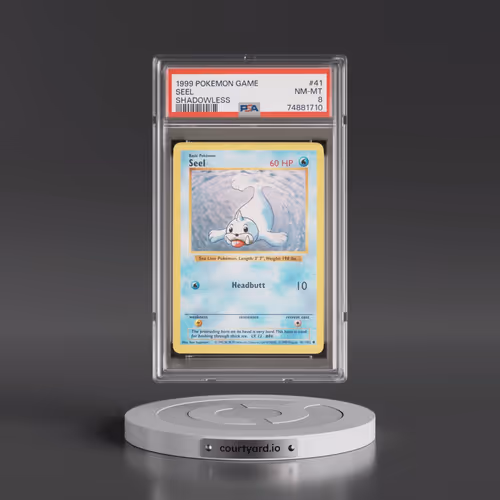 1999 Pokémon Game #41 Seel - Shadowless (PSA 8 NM-MT)